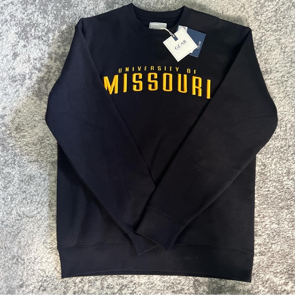Black and Yellow Crewneck Sweater University of Missouri